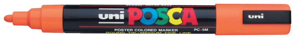Uni Posca PC-5M Marqueur peinture Pointe conique 2,5 mm - Orange