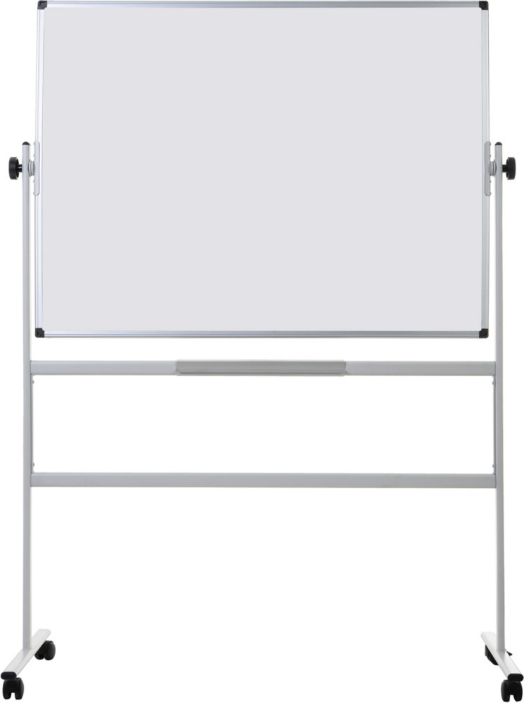 Bi-Office Tableau blanc maill mobile Revolver - Double face magntique - L.120 x H.90 cm