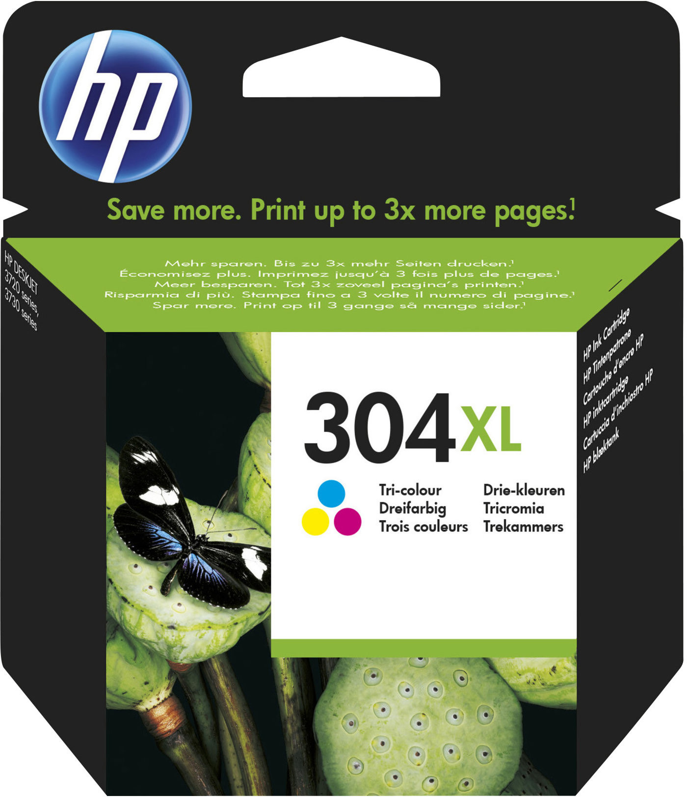 HP 304XL Cartouche d'encre authentique grande capacité N9K07AE - 3 couleurs