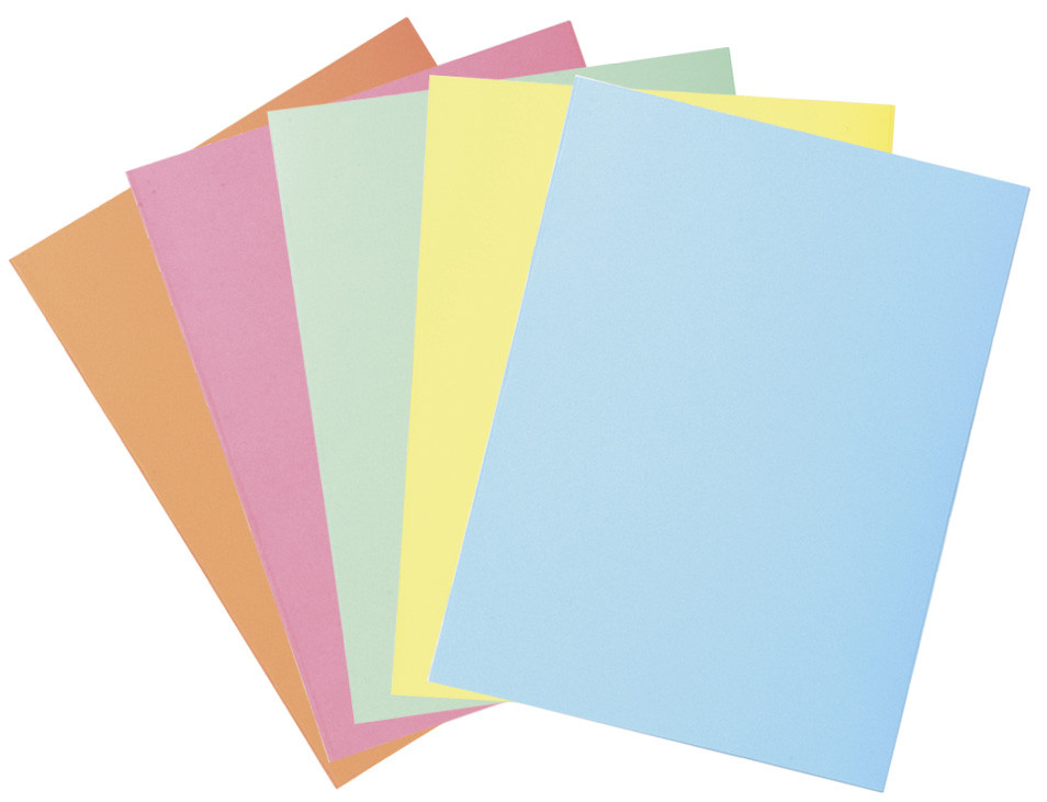 Exacompta Chemise-dossier 2 rabats  240 x 320 mm - Carte 250 g/m - Assortis Pastel