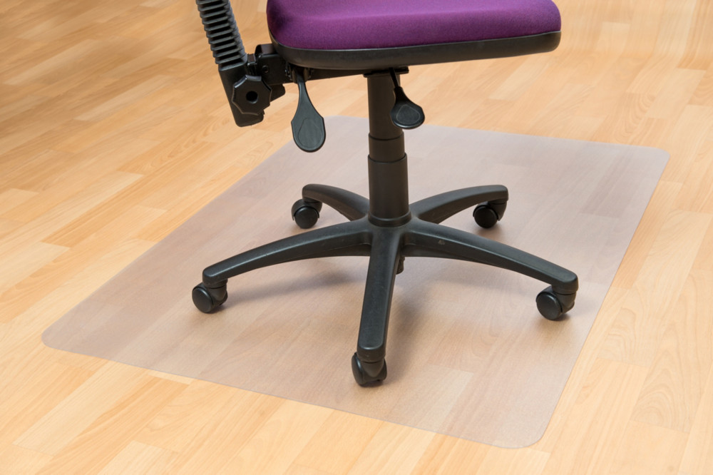 Floortex Tapis de sol rectangulaire 90 x 120 cm pour sols durs - en PVC 100 % recyclable - transparent