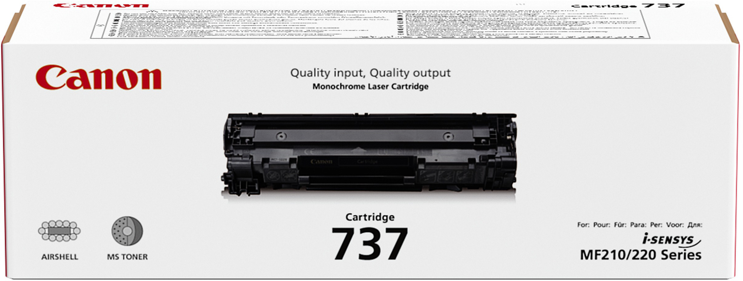 Canon 737 BK Toner authentique 9435B002 - Noir