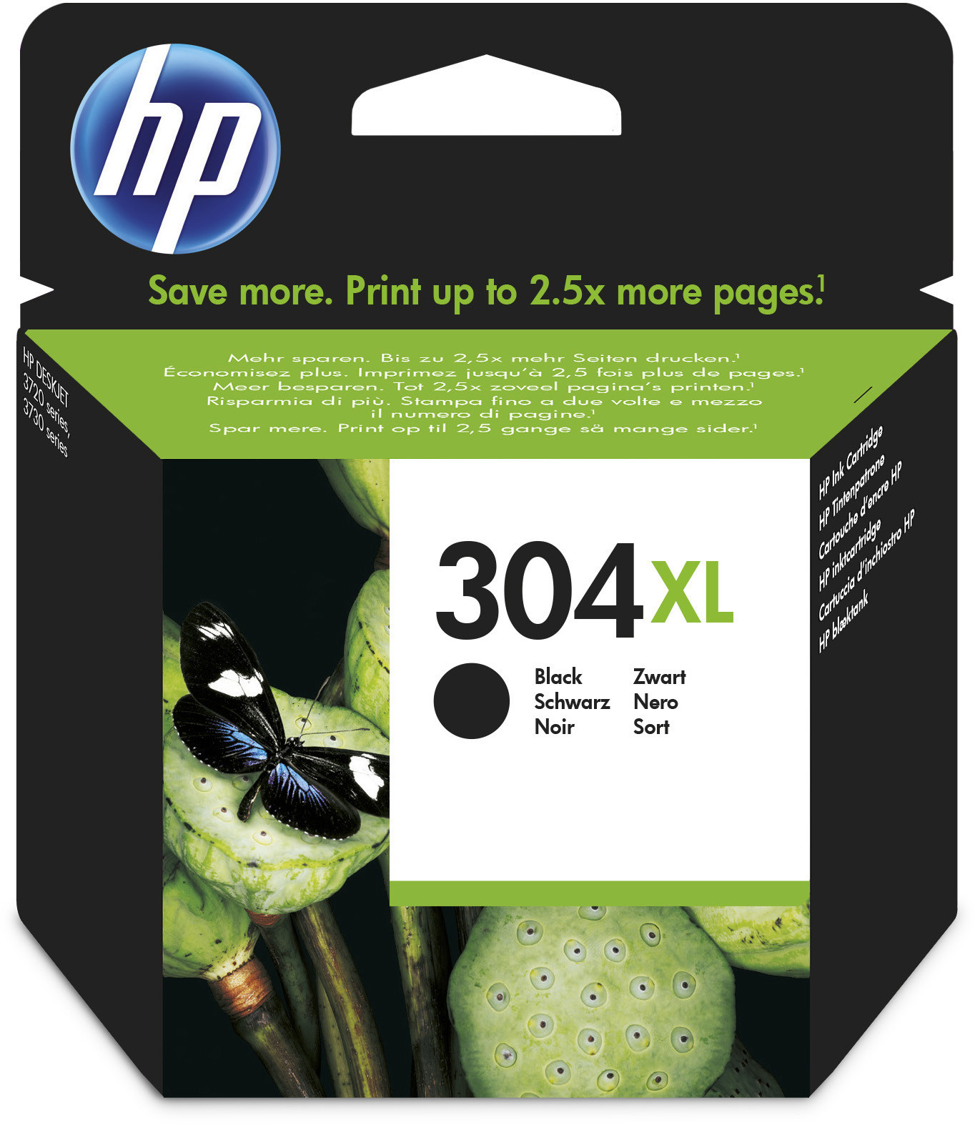 HP 304XL Cartouche d'encre authentique grande capacité N9K08AE - Noir