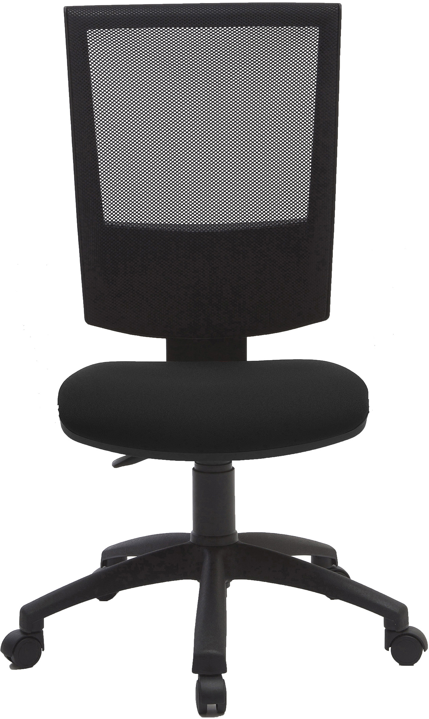Siège de bureau Jenny maille/tissu Hauteur ajustable A roulettes - Noir
