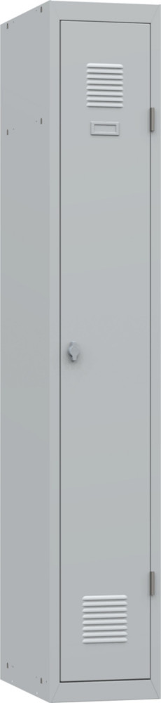 Vestiaire mtal Budget industrie propre - lment Dpart L.30 cm - Corps Gris - Porte Gris