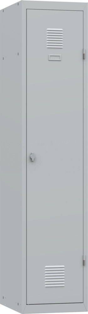 Vestiaire mtal Budget industrie salissante - lment Dpart L.40 cm - Corps Gris - Porte Gris