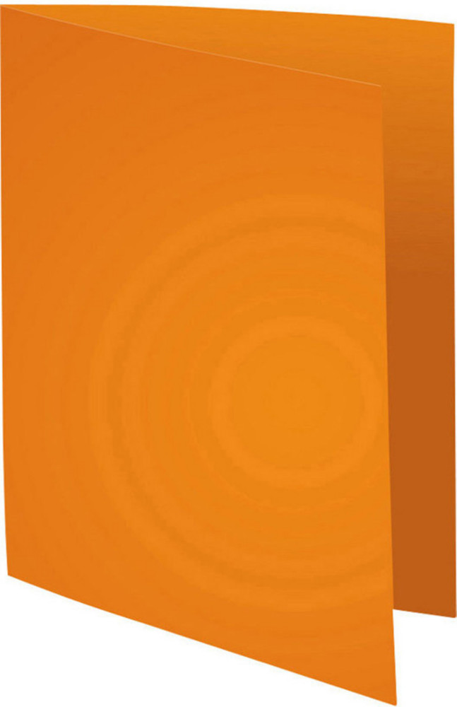 Exacompta Chemises-dossiers toucher Peau d'ne - Carte forte 160g - Orange