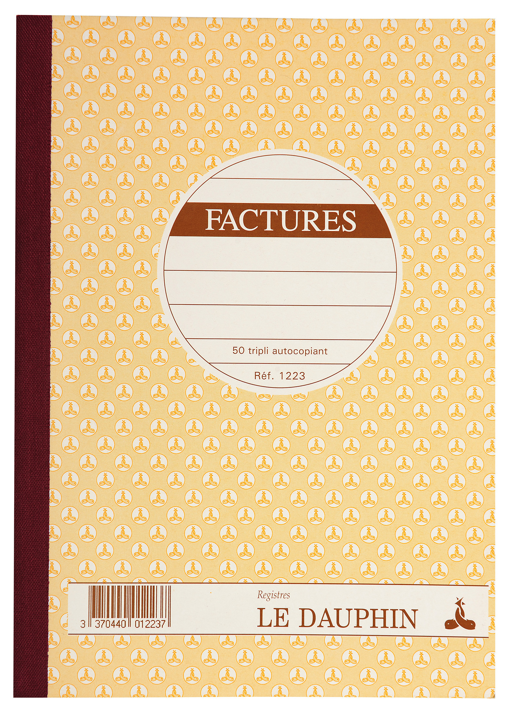 REGISTRES LE DAUPHIN Manifold autocopiant ''Facture'', triple exemplaires 21x14,8 cm, 50 pages