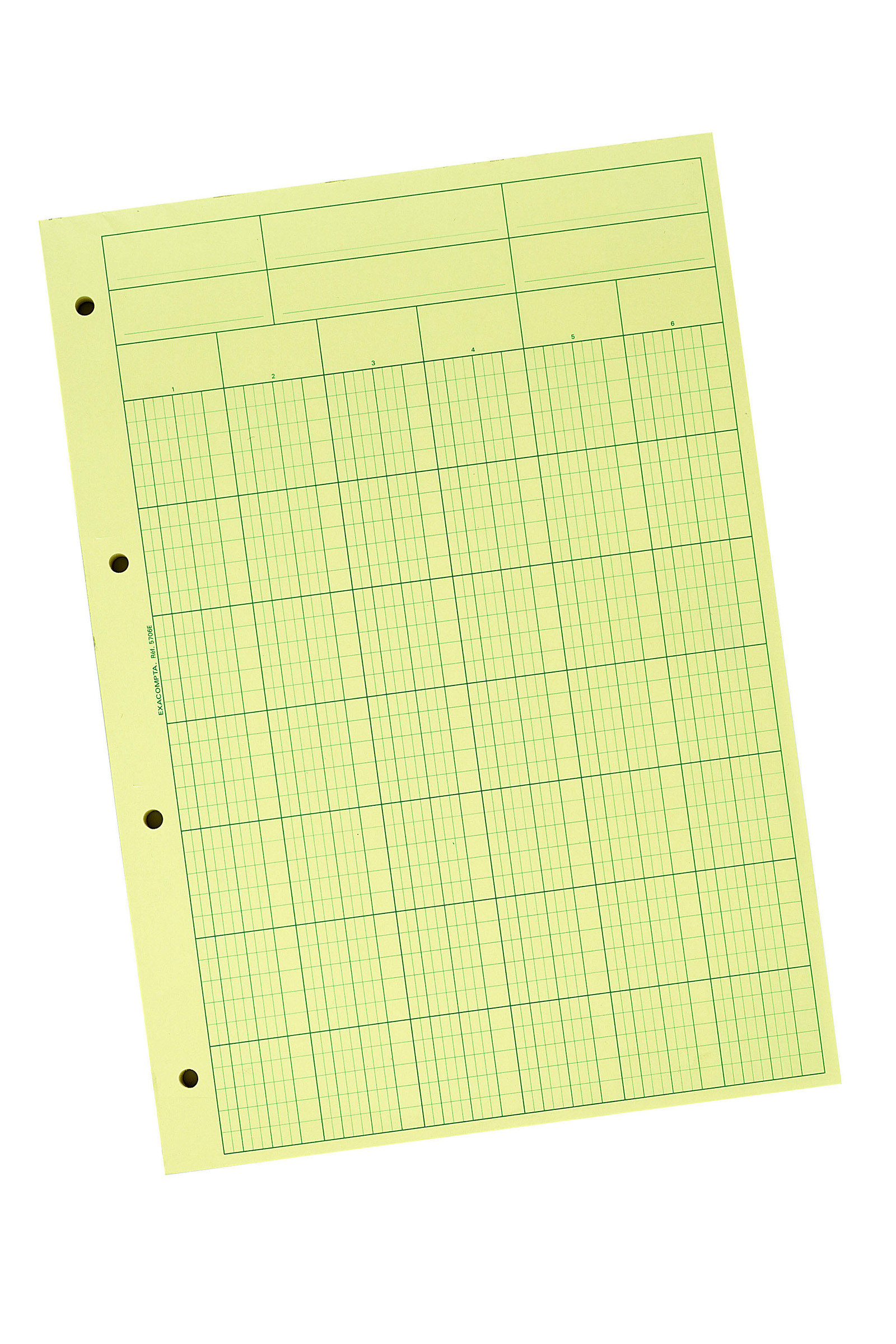 Exacompta Bloc Audit de Contrôle comptable 6 colonnes 70 feuillets 21 x 29 7 cm A4