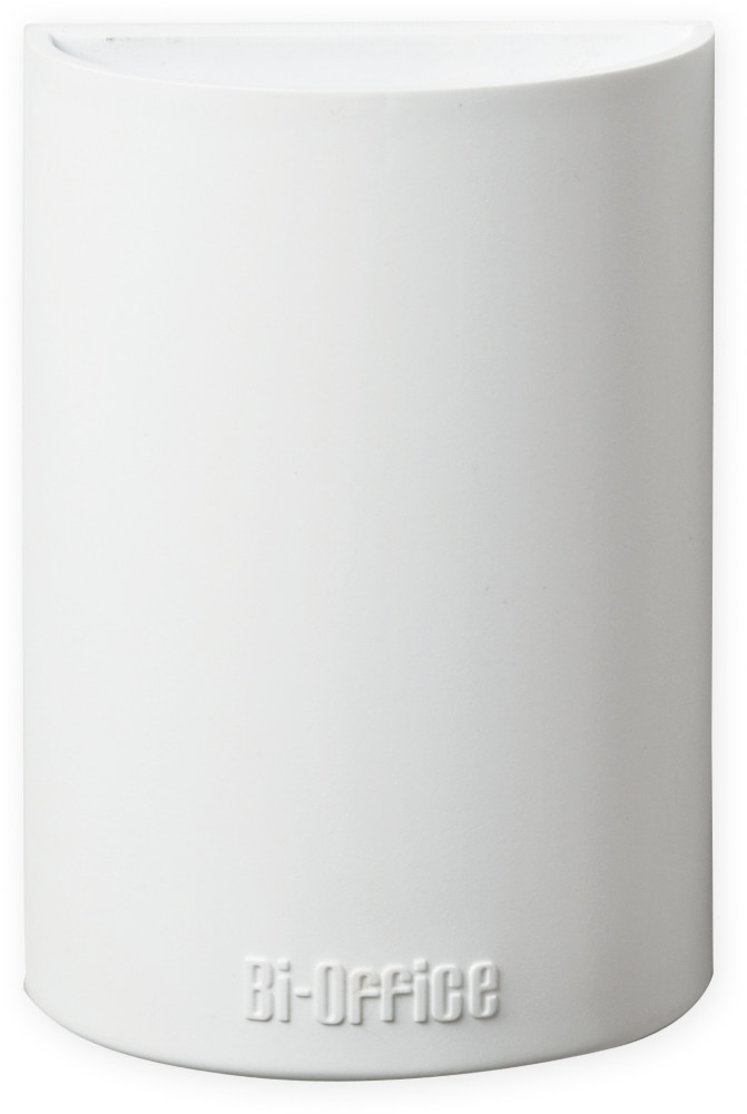 Bi-Office Porte-marqueurs pour tableau blanc magntique - 110 x 75 x 42 mm - Blanc