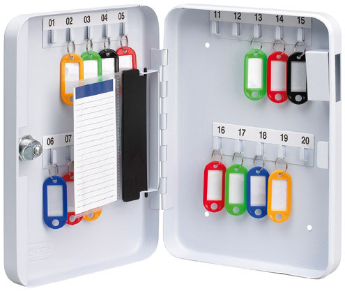 Pavo Armoire à clés - capacité 20 clés - Coffret blanc