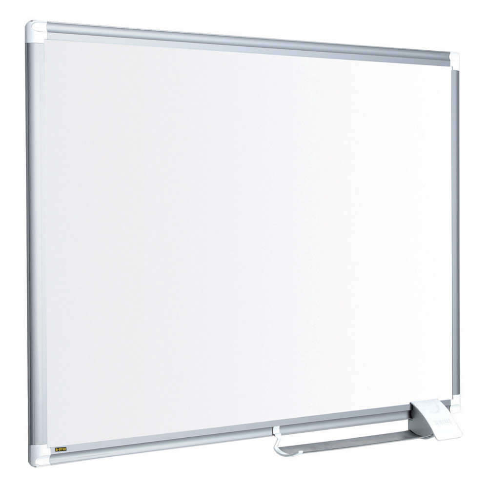 Bi-Office Tableau blanc laqu MayaNewGeneration - Surface magntique - Cadre Aluminium - L.180 x H.120 cm