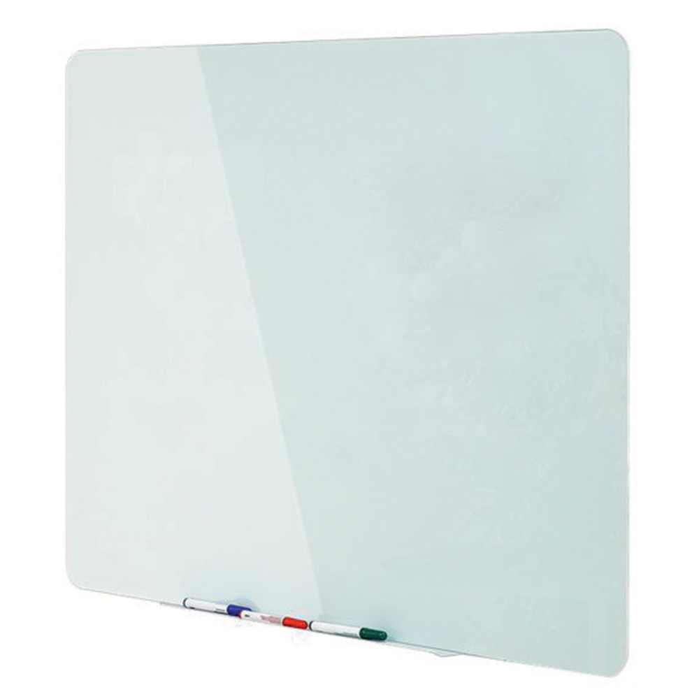Bi-Office Tableau blanc verre tremp - Surface magntique - L.150 x H.120 cm