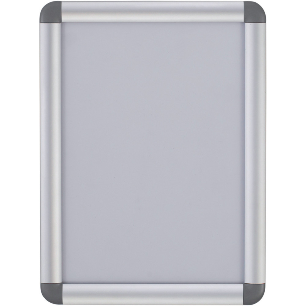 Bi-Office Vitrine Curled Snap, transparente, cadre en aluminium, format A3