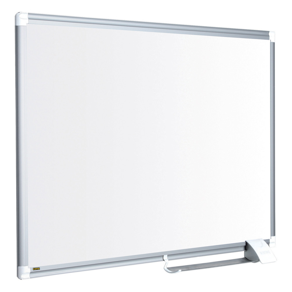 Bi-Office Tableau blanc laqu MayaNewGeneration - Surface magntique - Cadre Aluminium - L.90 x H.60 cm