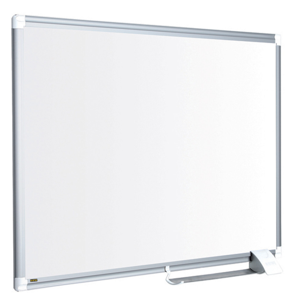Bi-Office Tableau blanc laqu MayaNewGeneration - Surface magntique - Cadre Aluminium - L.120 x H.90 cm