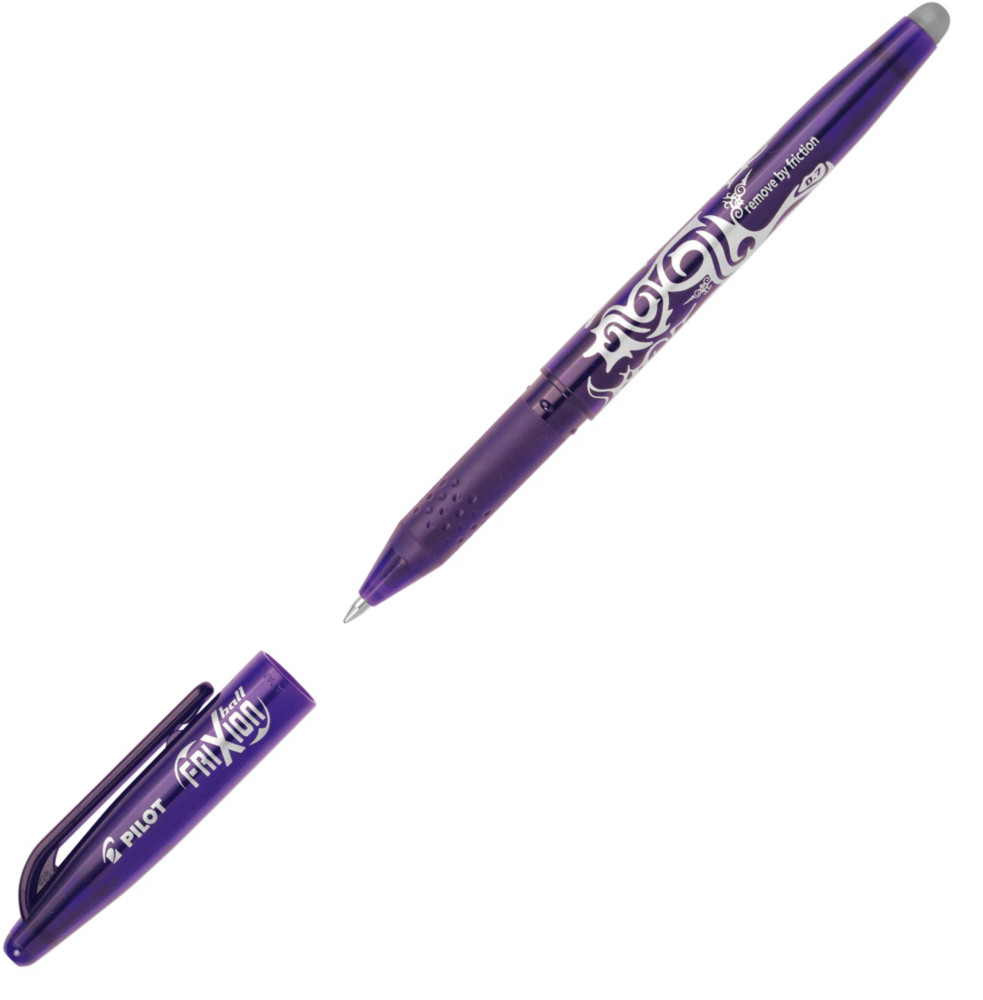 Pilot FriXion Ball Stylo roller encre gel effaable pointe moyenne 0,7 mm violet