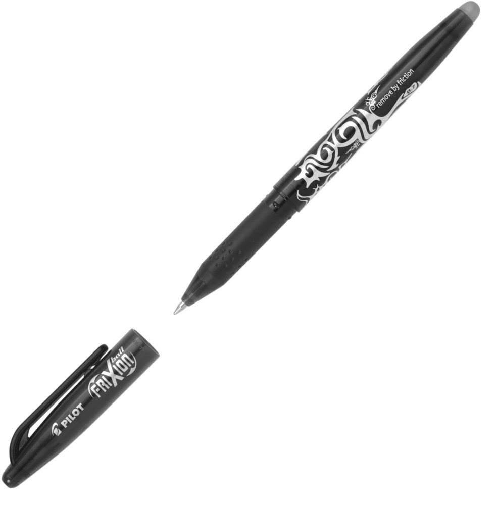 Pilot FriXion Ball Stylo roller encre gel effaable pointe moyenne 0,7 mm noir