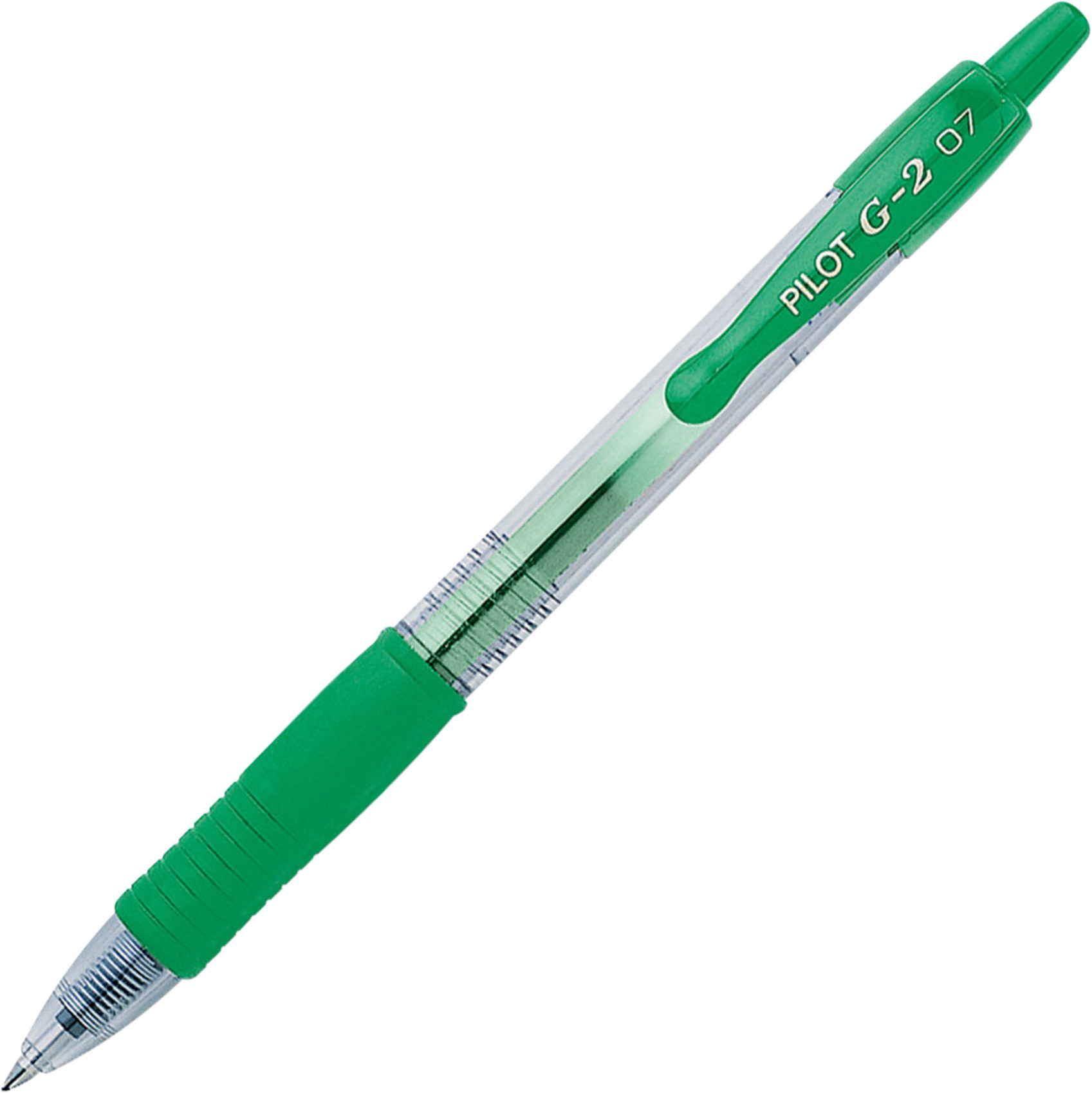 Pilot G2 Stylo roller encre gel rétractable pointe moyenne 0,7 mm vert