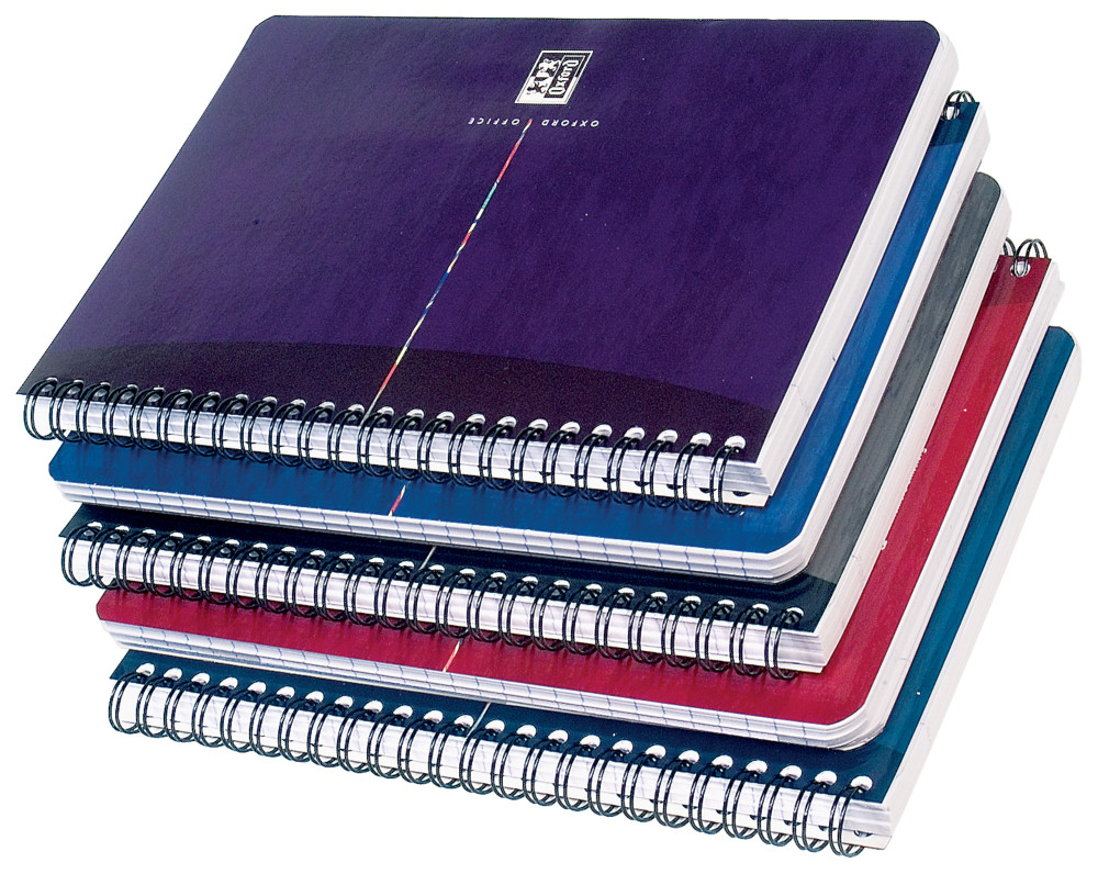 Oxford Cahier spirale OfficeEssentials A4 21 x 29,7 cm - 90g - Grands carreaux Sys - 100 pages