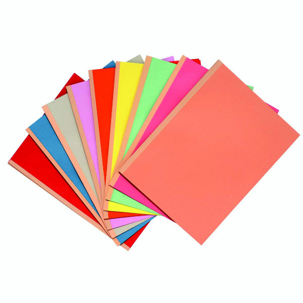 Exacompta Forever Chemises  soufflet dos toil 3 cm - Carte 320 g/m2 - 24 x 32 cm - Rouge - Lot de 25