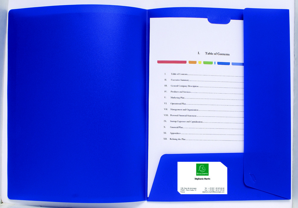 Exacompta Chemise de prsentation KreacoverA4, 100feuilles, 240x320mm, polypropylne, blanc