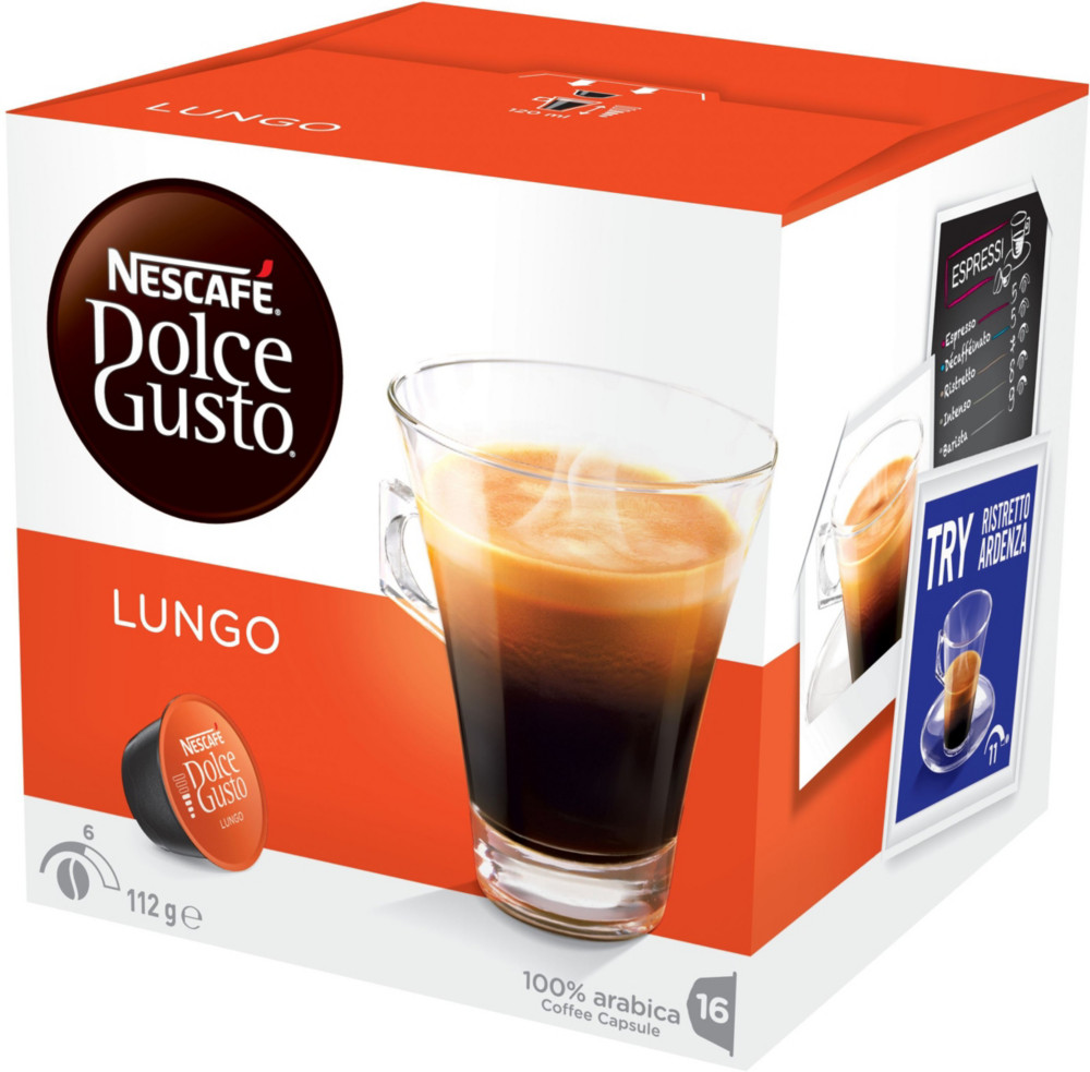 Nescaf Dolce Gusto bote de 16 capsules Caf Lungo