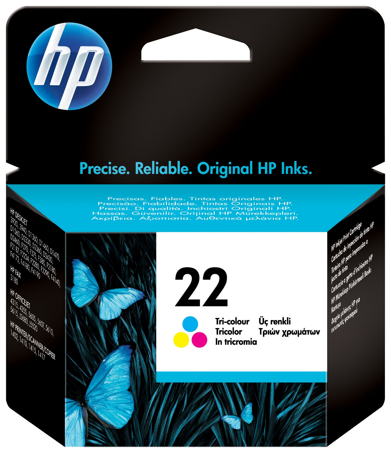 HP 22 Cartouche d'encre authentique C9352AE - 3 couleurs