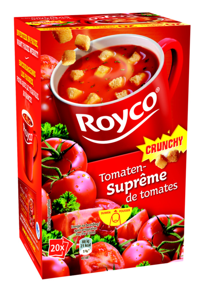 Royco Sachets de soupe Crunchy Suprme de Tomates - 20 sachets