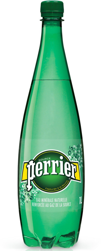 Perrier Eau minrale gazeuse - Lot 12 bouteilles PET 1 L