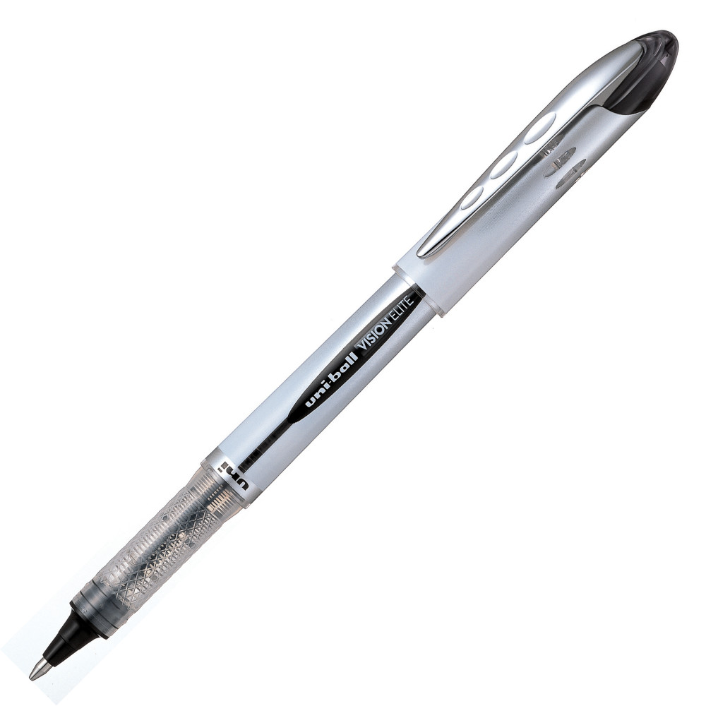 Uni Stylo rollerVision Elite pointe moyenne - corps en plastique blanc encre noire