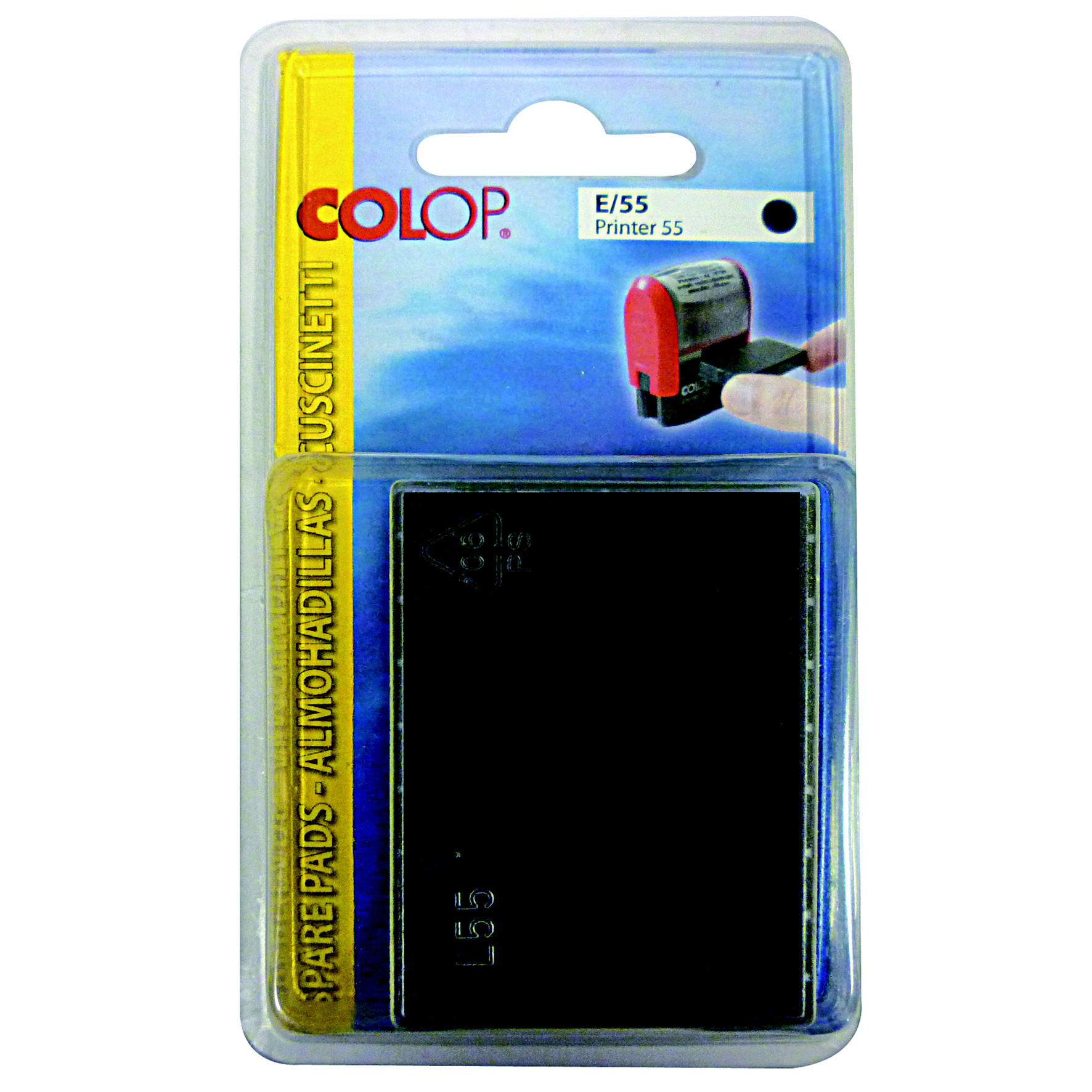 Colop Cassette d'encre pré-encrée E/55 pour timbre automatique Printer 55 - Bleu - Lot de 5