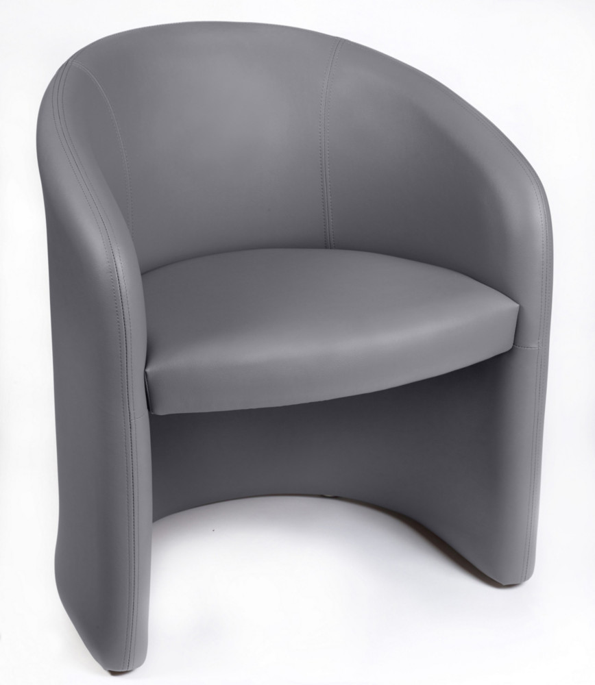 Chauffeuse MAJIC 2 Vinyle Gris Hauteur rglable - Accoudoirs Dossier