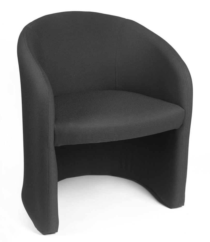 Chauffeuse d'accueil MAJIC 2 Tissu non feu M1 - Noir