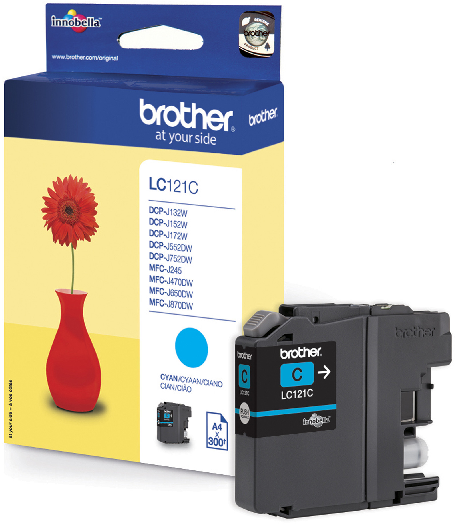 Brother LC121 Cartouche d'encre originale - Cyan