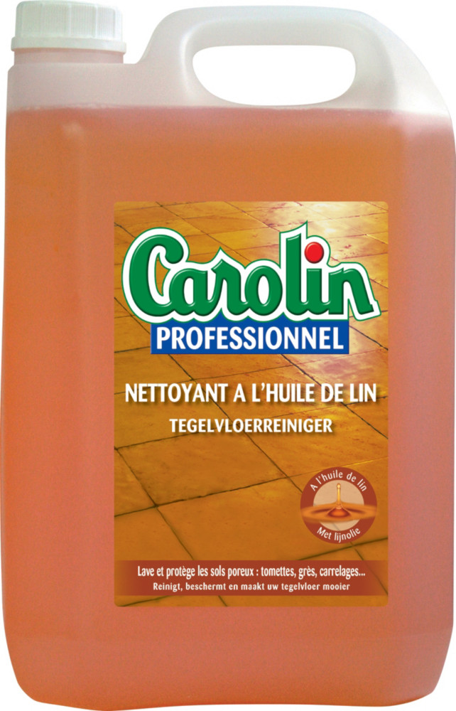 Carolin Nettoyant Carrelages  l'huile de lin - Bidon 5L