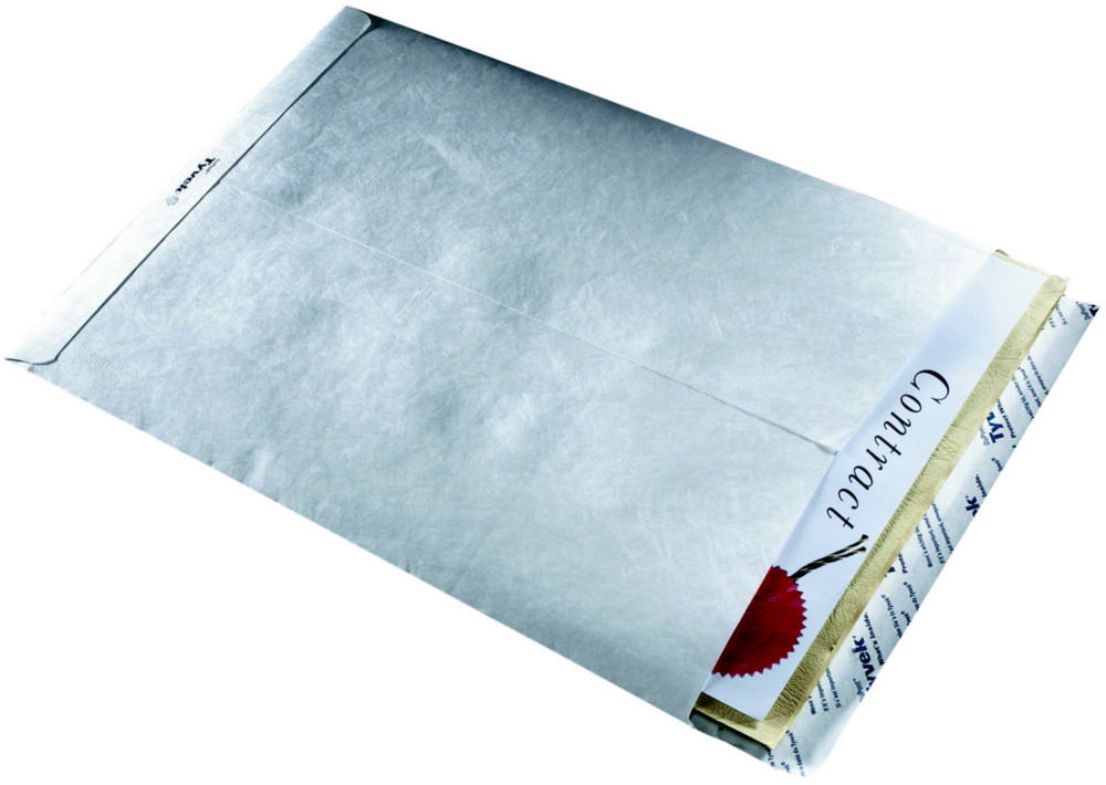 Tyvek Enveloppe en polythylne 162 x 229 mm sans fentre - autocollante bande protectrice  - Lot de 50