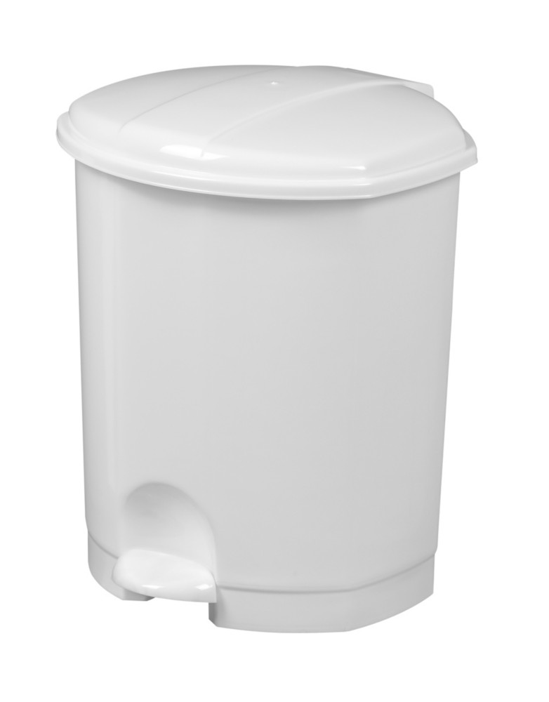 Rossignol Poubelle  pdale Prima, 7 litres - Blanc