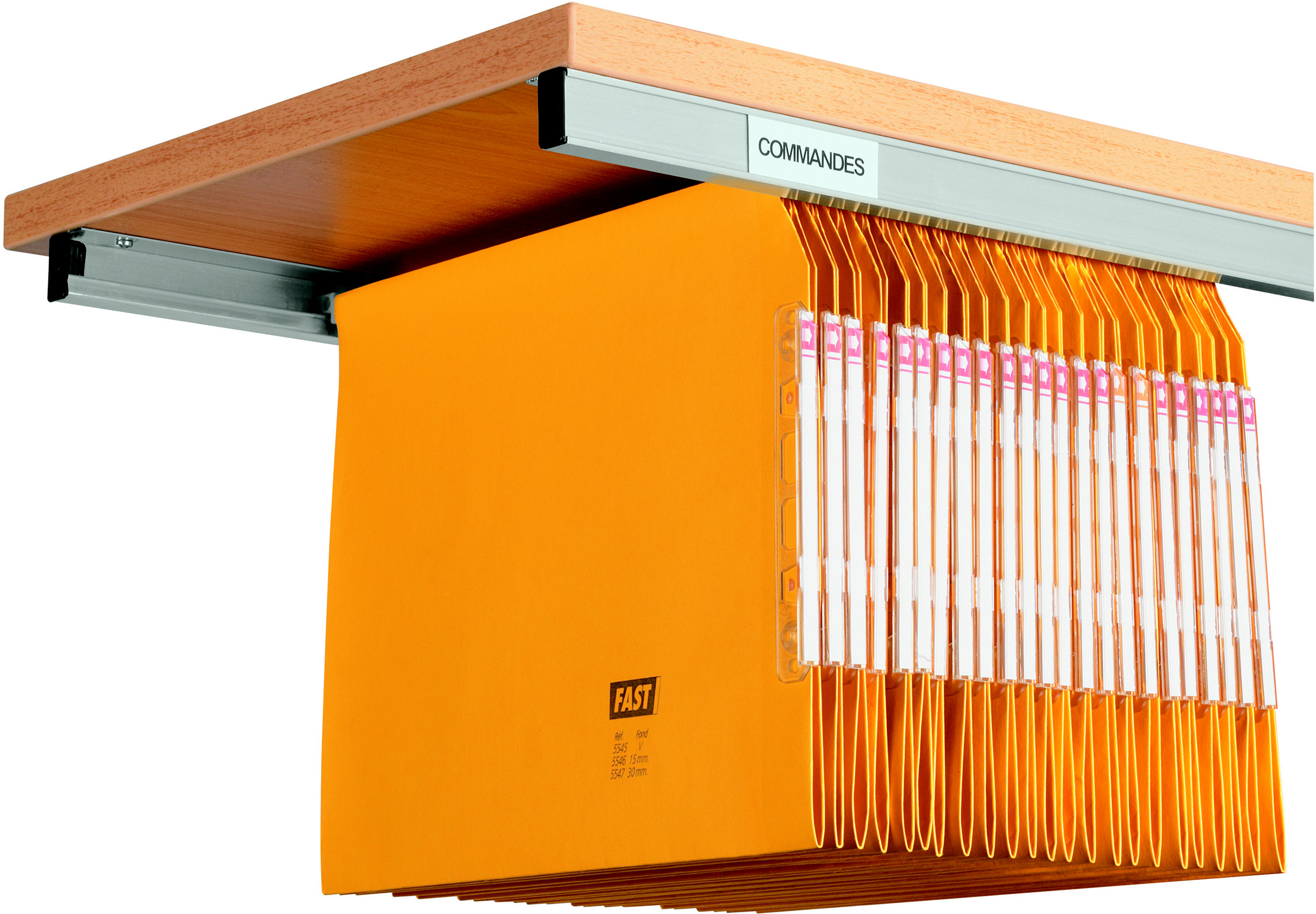 Rails pour dossiers suspendus - Largeur 74 cm - Lot de 2