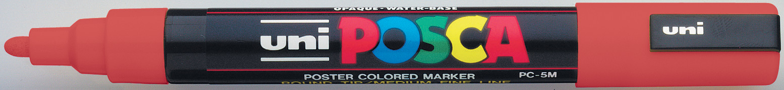Uni Posca PC-5M Marqueur peinture Pointe conique 2,5 mm - Rouge
