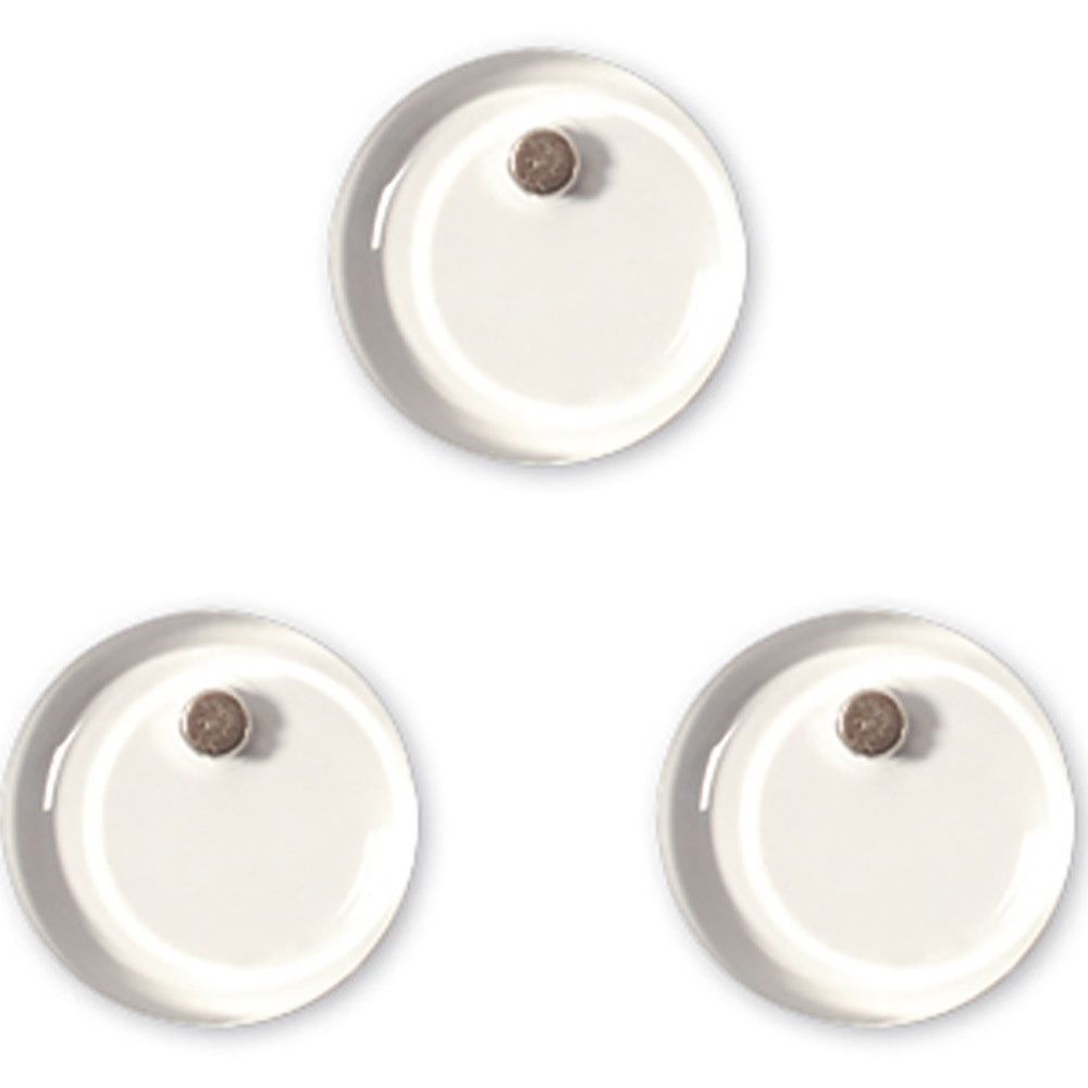 Bi-Office Aimant Crystal 30 mm Transparents - Lot de 3