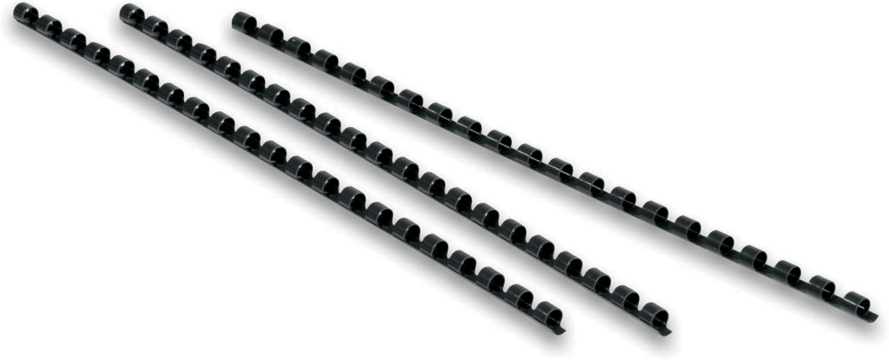 Fellowes Baguettes de reliure anneaux mtal - 10 mm - Noir - Bote de 100