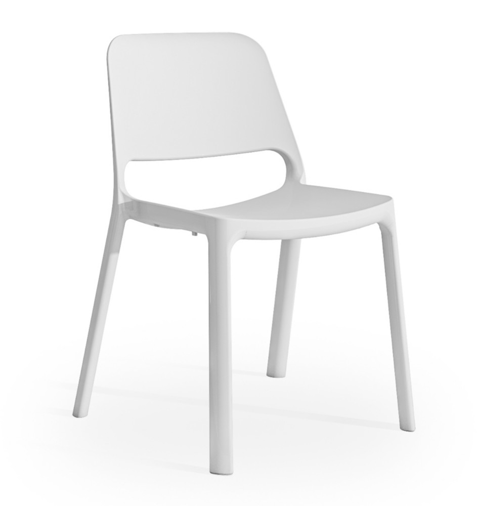 Chaise d'intrieur extrieur Nuke en Nylon Blanc