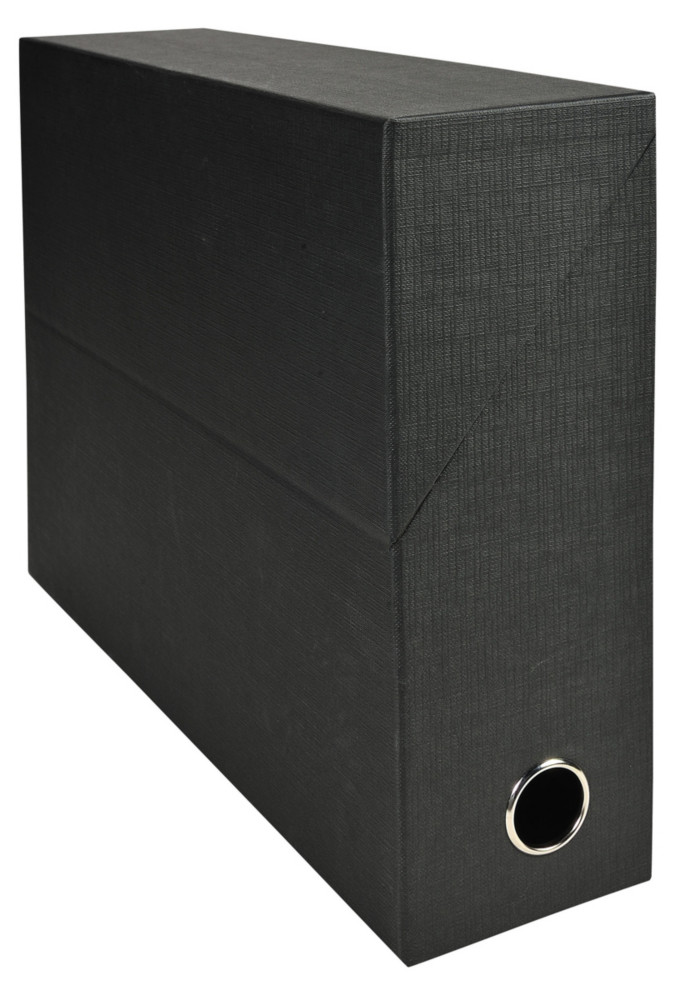 Exacompta Bote de classement A4 - Dos 9 cm - Noir - Lot de 5
