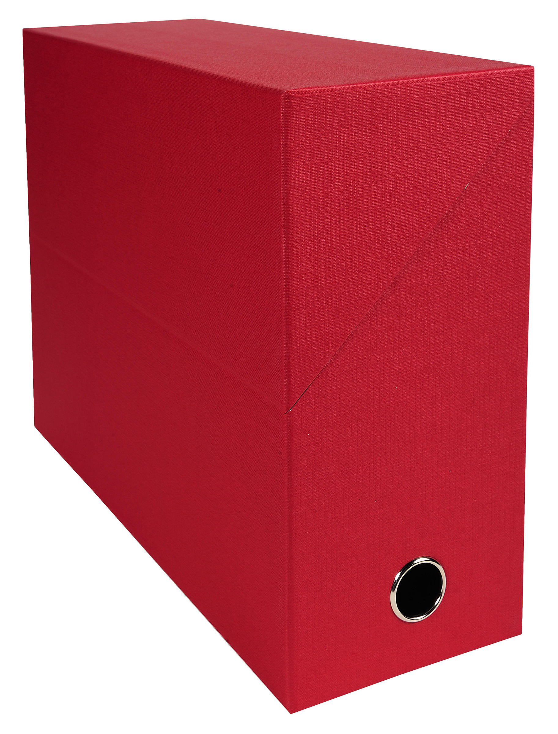 Exacompta+Boite+de+classement+en+toile+cartonnee+-+Dos+12+cm+-+Rouge+-+Lot+de+5