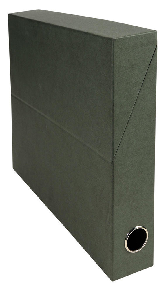 Exacompta Bote de classement en carton naturel - Dos 5 cm - Vert - Lot de 5