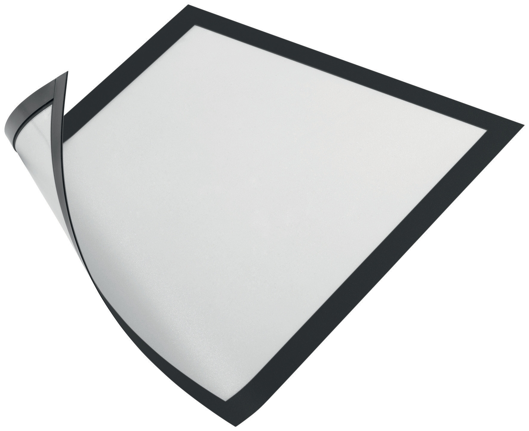DURABLE Pochette murale DURAFRAME® Cadre d'affichage magnétique A4 - Fixation sur surfaces métalliques - Cadre noir - Sachet de 5