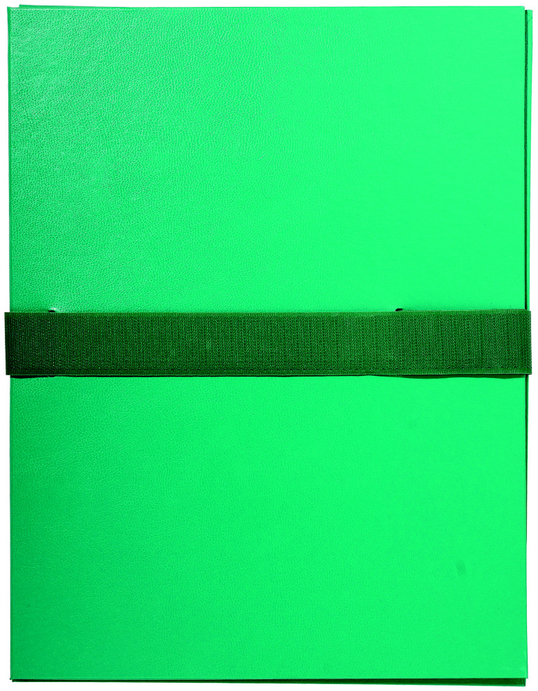 Exacompta Chemise extensible  rabat jusque 13 cm - Fermeture sangle Velcro - Capacit 1000 feuilles A4 - Vert