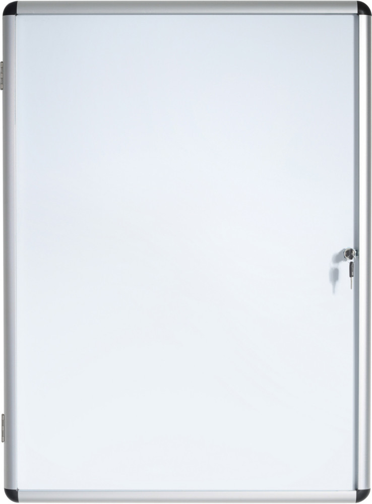 Bi-Office Vitrine d'intrieur Enclore porte-battante fond magntique, 6 feuilles A4, dimensions L72 x H67,4 x P3,5 cm