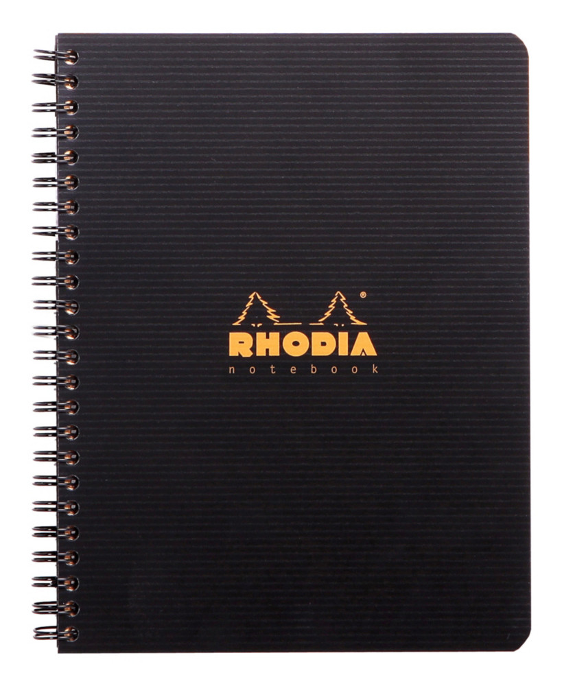 Rhodia Cahier  spirale Rhodiactive Pro Book 16 x 21 cm - 90g - Perfor 4 trous - Petits carreaux 5x5 - 160 pages